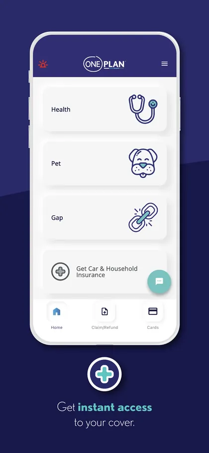 Oneplan app screen 1