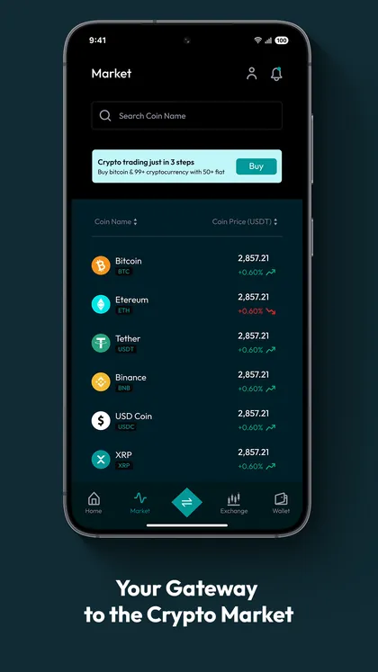 WealthTech app screen 1