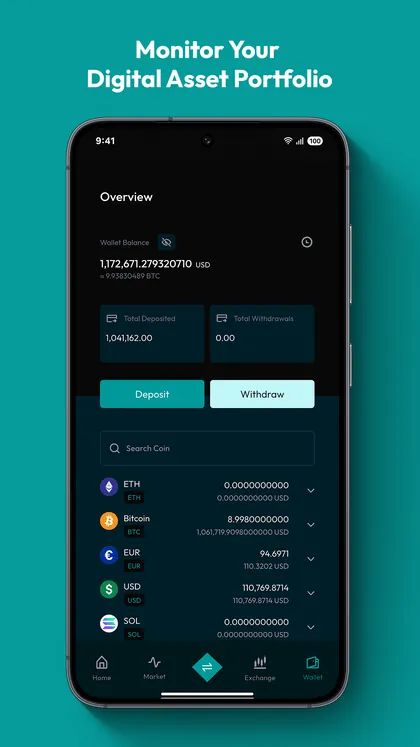 WealthTech app screen 2